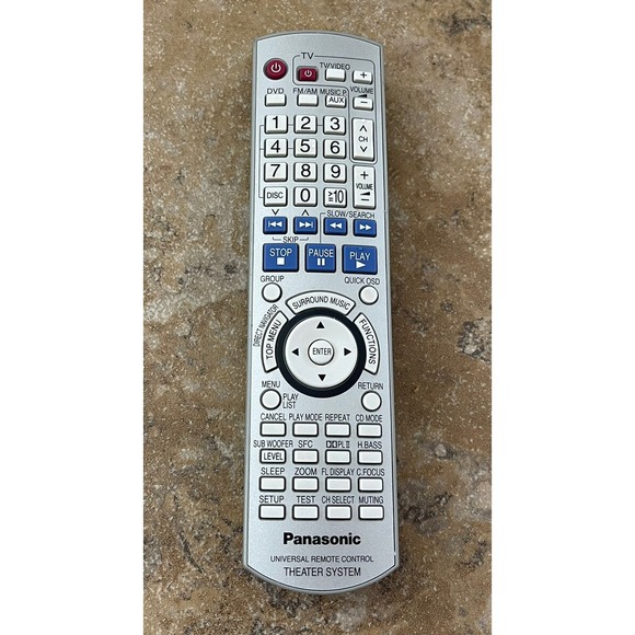 Genuine Panasonic EUR7662Y30 Universal Theater System Remote Control - Picture 1 of 5